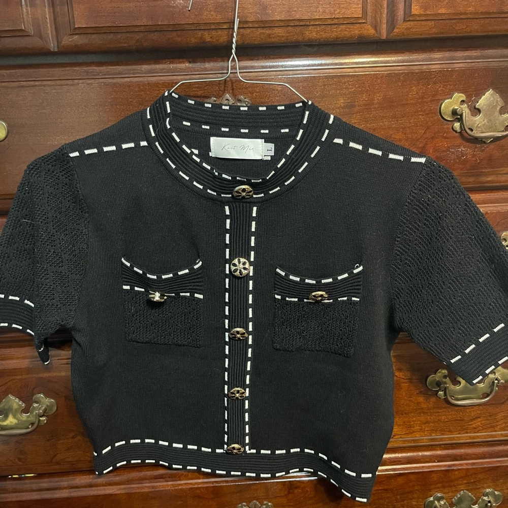 Black Knit Women's Jacket